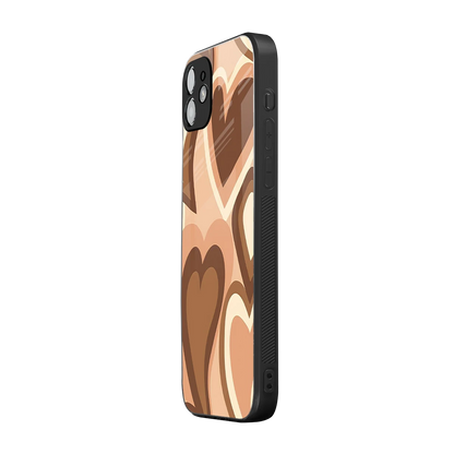 Cocoa Heartbeat iphone 11 mobile cover | shockproof glass phone case