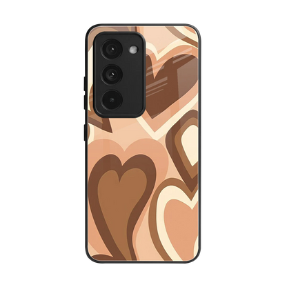Cocoa Heartbeat back phone cover | glass case for redmi 15 5g
