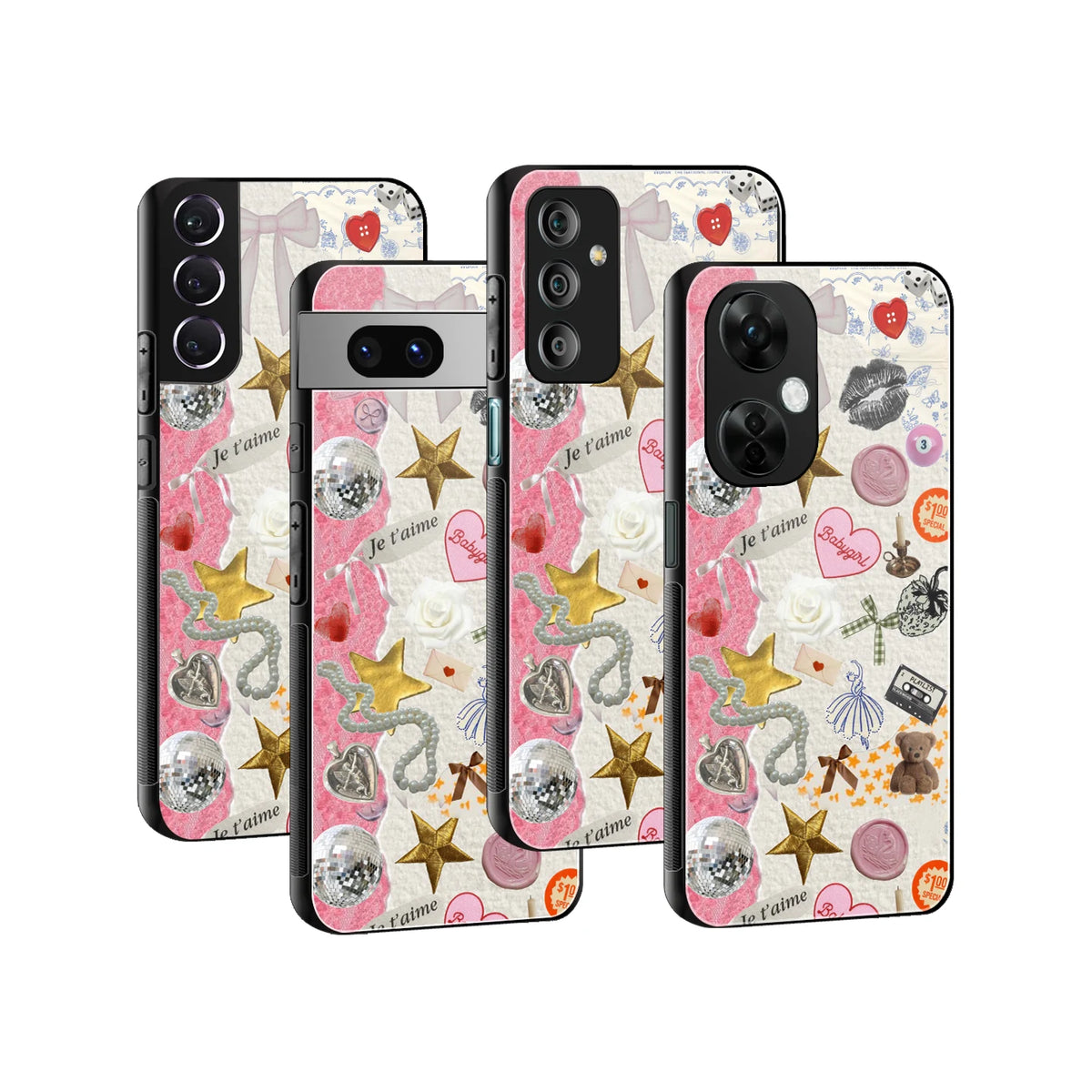 Stylish Glass Back Case for All Smartphones iPhone, Samsung, OnePlus, Pixel, Redmi, Oppo, Vivo, Motorola