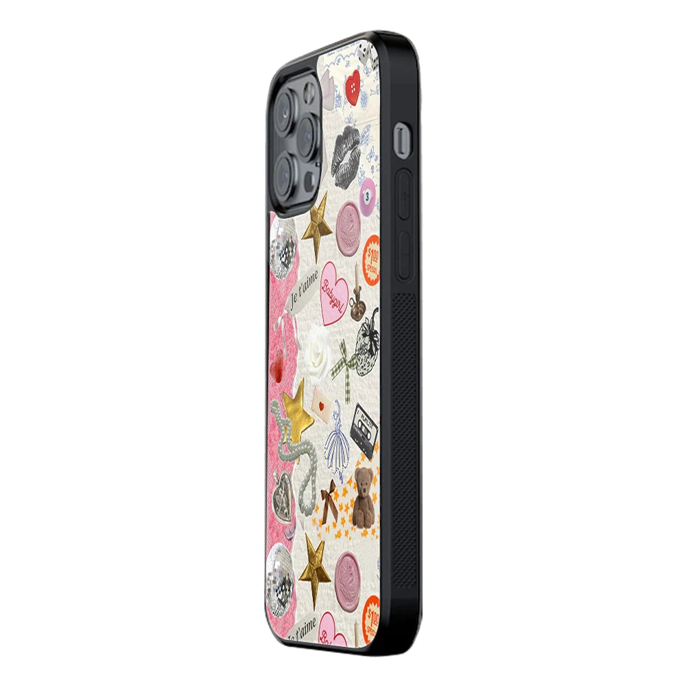 Trendy Glass Back Mobile Case for iPhone, Samsung, Redmi, OnePlus, Google Pixel, Motorola