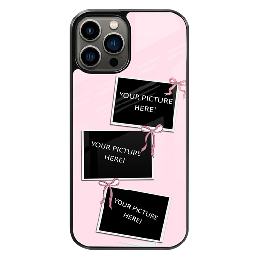 Polaroid Personalised Glass Phone Case