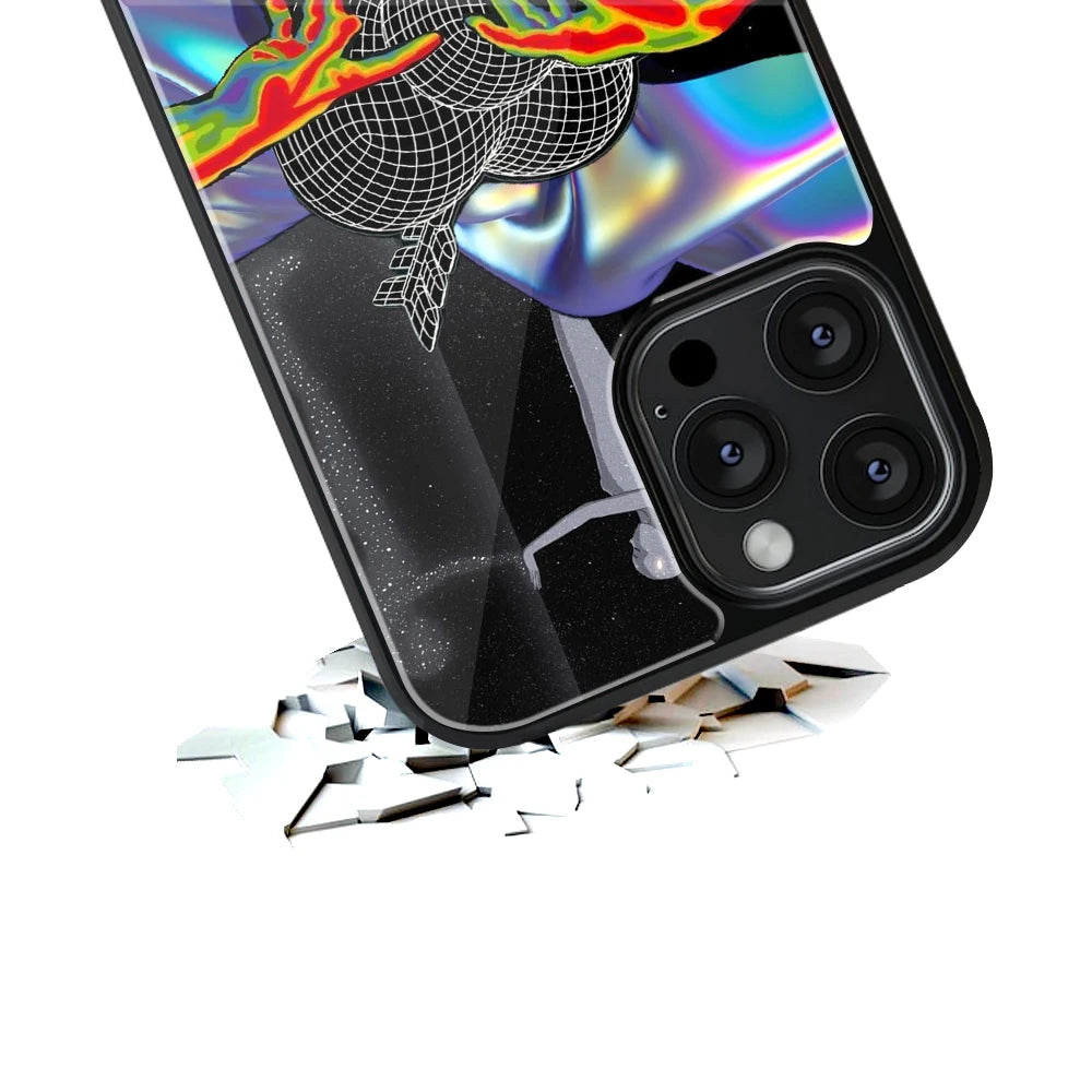 Durable Glass Back Mobile Case for iPhone, Samsung, OnePlus, Google Pixel, Redmi, Vivo, Oppo