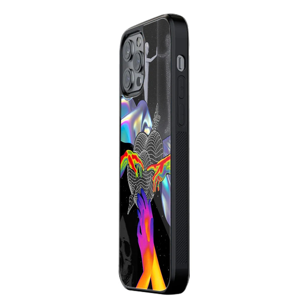 Trendy Glass Back Mobile Case for iPhone, Samsung, Redmi, OnePlus, Google Pixel, Motorola