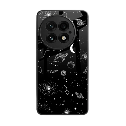 Cosmic Dreams back phone cover | glass case for oneplus 13