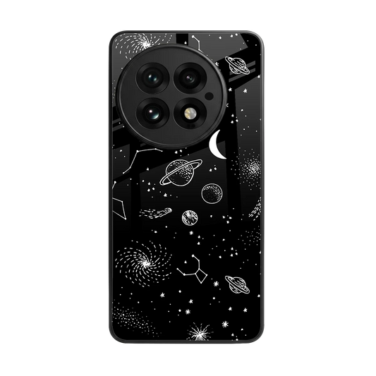 Cosmic Dreams back phone cover | glass case for oneplus 13