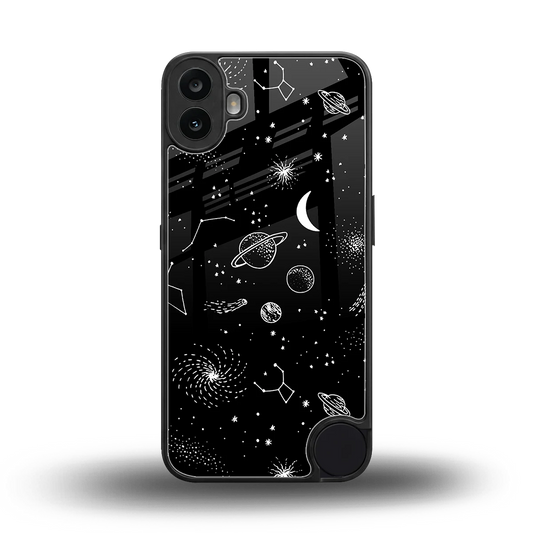 Cosmic Dreams back phone cover | glass case for cmf nothing phone 1