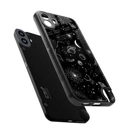 Cosmic Dreams sleek cmf nothing phone 1 cover with tempered glass back and TPU edges