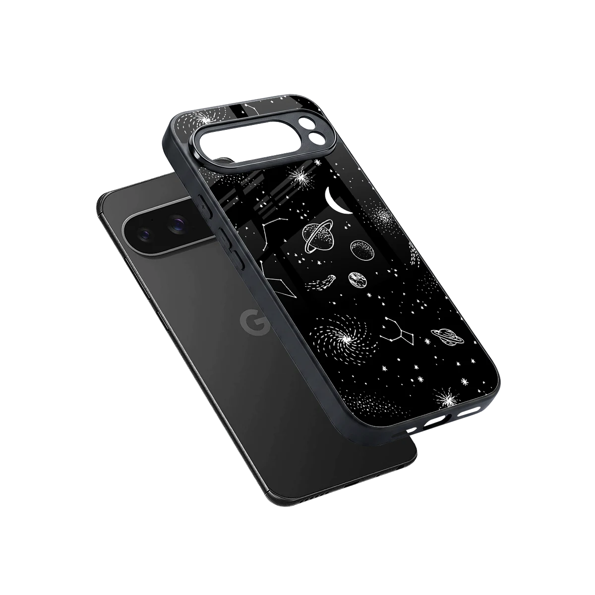 Cosmic Dreams sleek google pixel 10 pro xl cover with tempered glass back and TPU edges