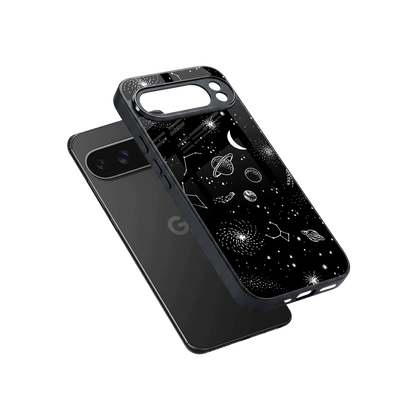 Cosmic Dreams sleek google pixel 10 pro xl cover with tempered glass back and TPU edges