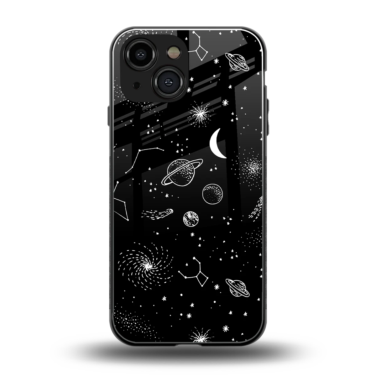 Cosmic Dreams back phone cover | glass case for iphone 13 mini