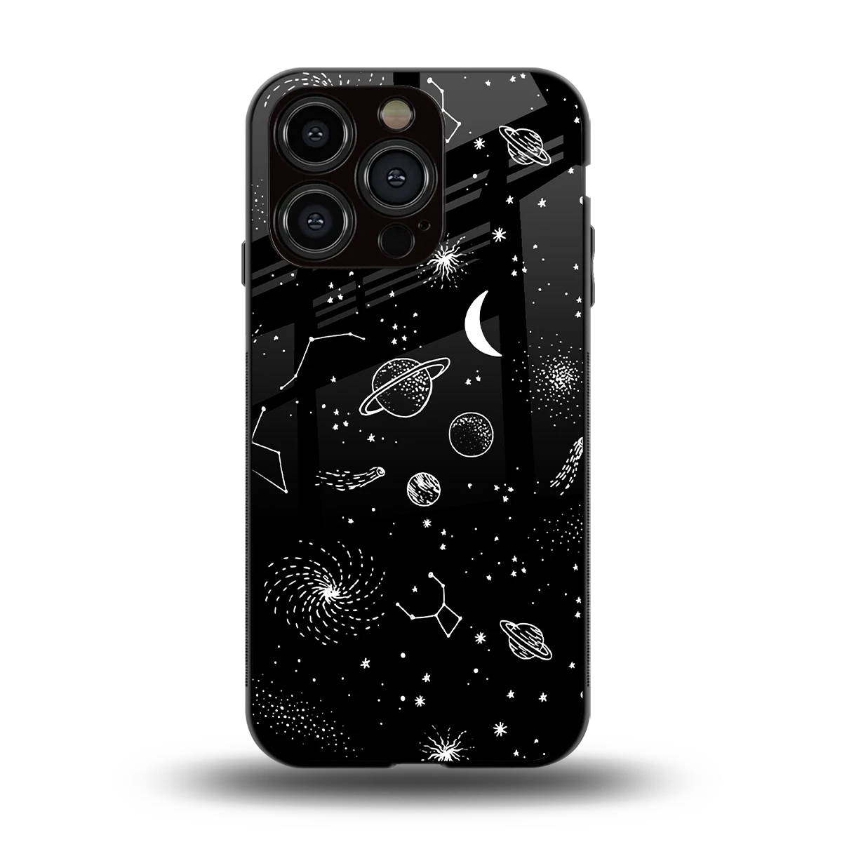 Cosmic Dreams back phone cover | glass case for iphone 13 pro