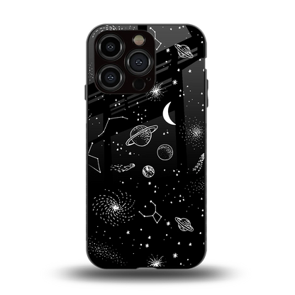 Cosmic Dreams back phone cover | glass case for iphone 13 pro
