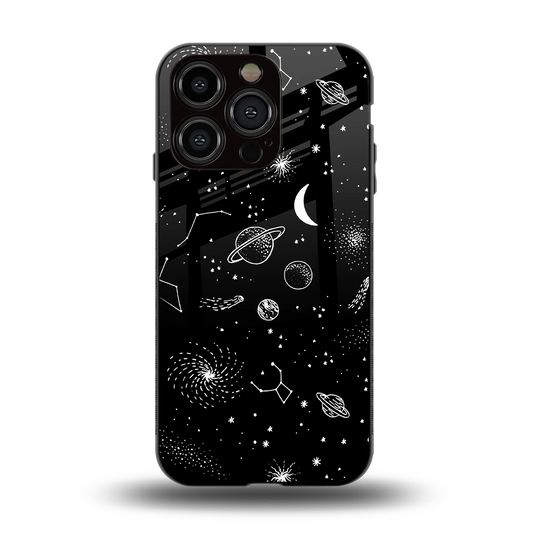 Cosmic Dreams back phone cover | glass case for iphone 13 pro
