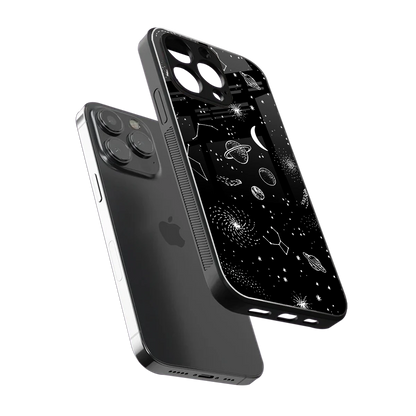 Cosmic Dreams sleek iphone 13 pro cover with tempered glass back and TPU edges