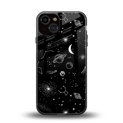 Cosmic Dreams back phone cover | glass case for iphone 14
