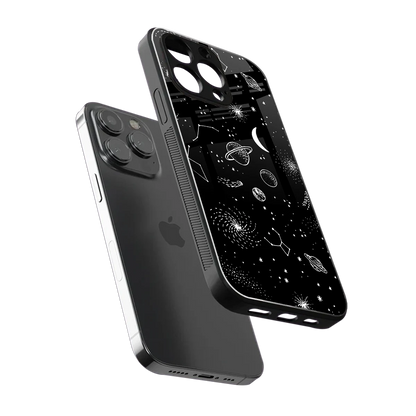 Cosmic Dreams sleek iphone 16 pro max cover with tempered glass back and TPU edges