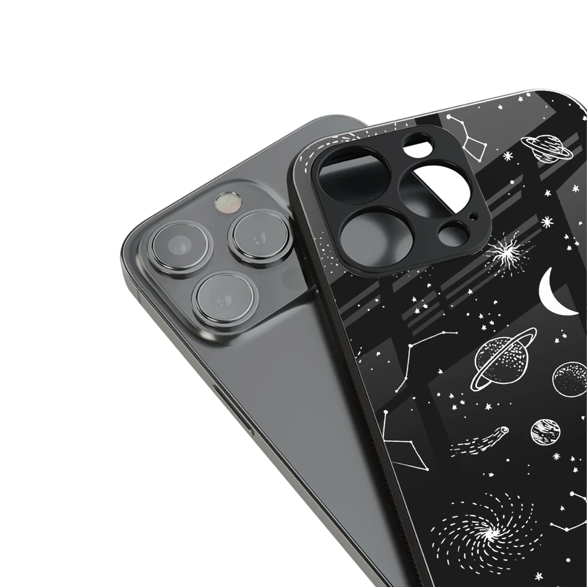 Cosmic Dreams stylish phone case for iphone 13 pro | glossy glass and slim fit