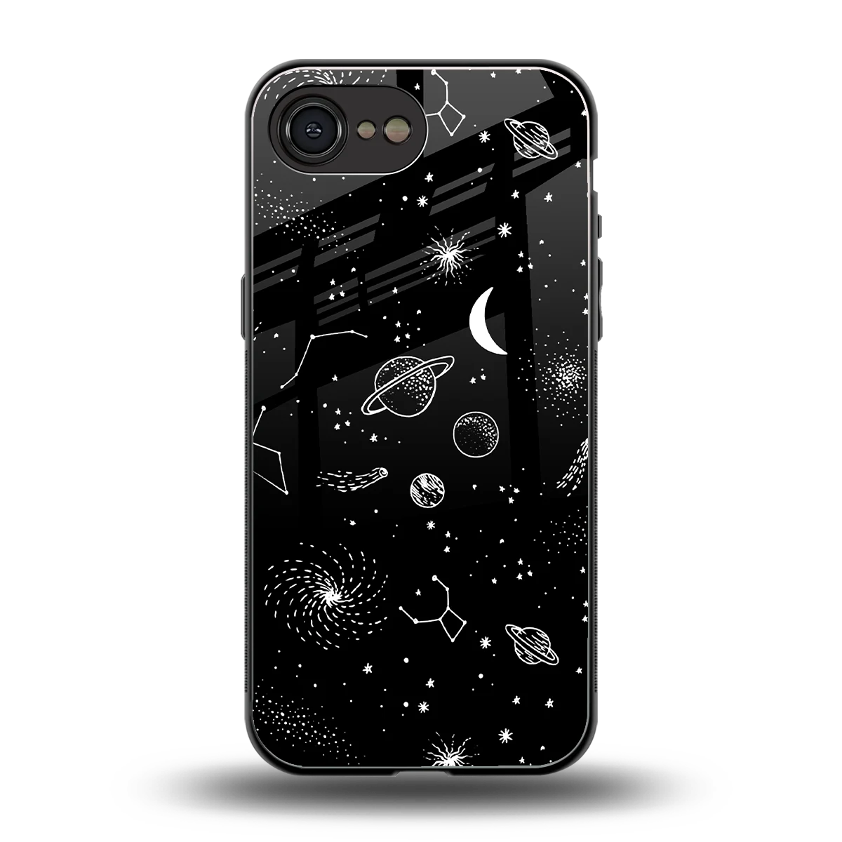 Cosmic Dreams back phone cover | glass case for iphone 16e