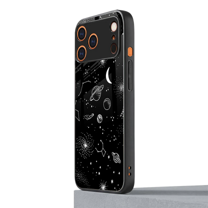 Cosmic Dreams iphone 17 pro mobile cover | shockproof glass phone case
