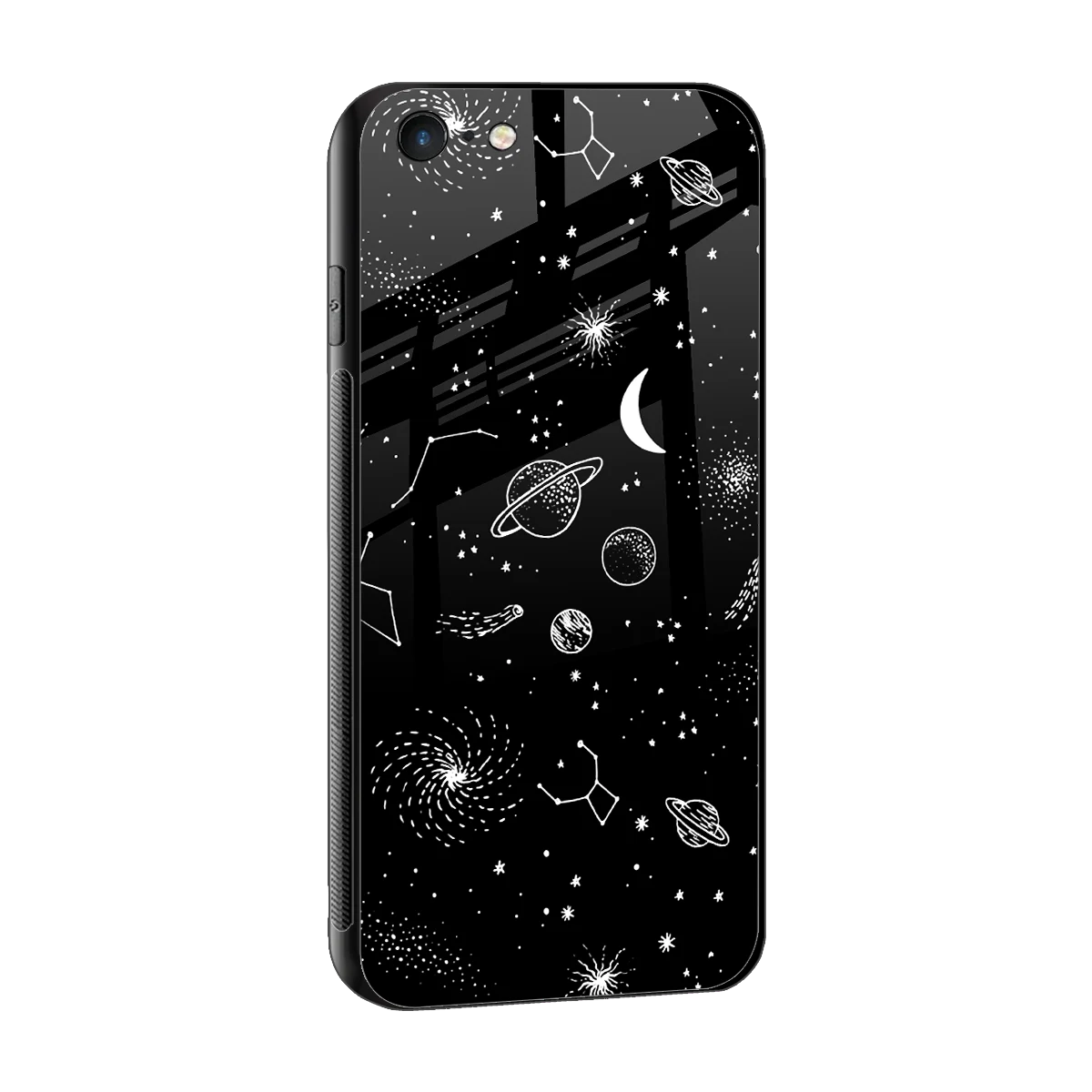 Cosmic Dreams sleek iphone 6s plus cover with tempered glass back and TPU edges
