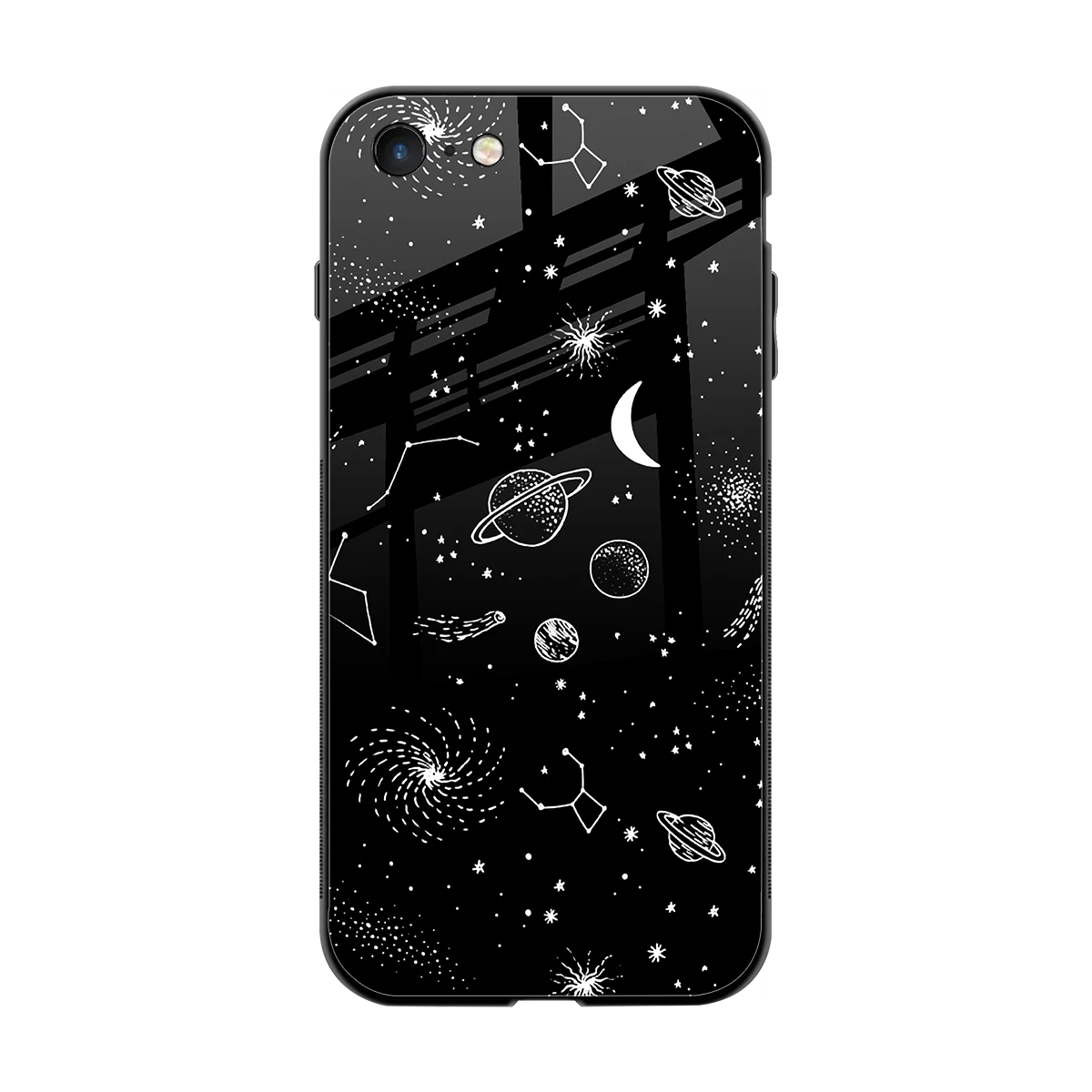 Cosmic Dreams back phone cover | glass case for iphone 7
