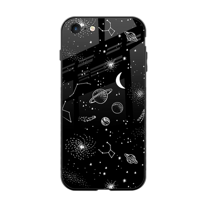 Cosmic Dreams back phone cover | glass case for iphone 7