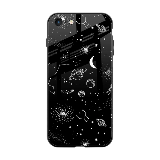 Cosmic Dreams back phone cover | glass case for iphone 7