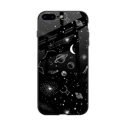 Cosmic Dreams back phone cover | glass case for iphone 8 plus