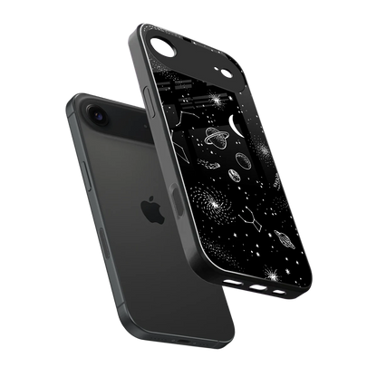 Cosmic Dreams sleek iphone air cover with tempered glass back and TPU edges