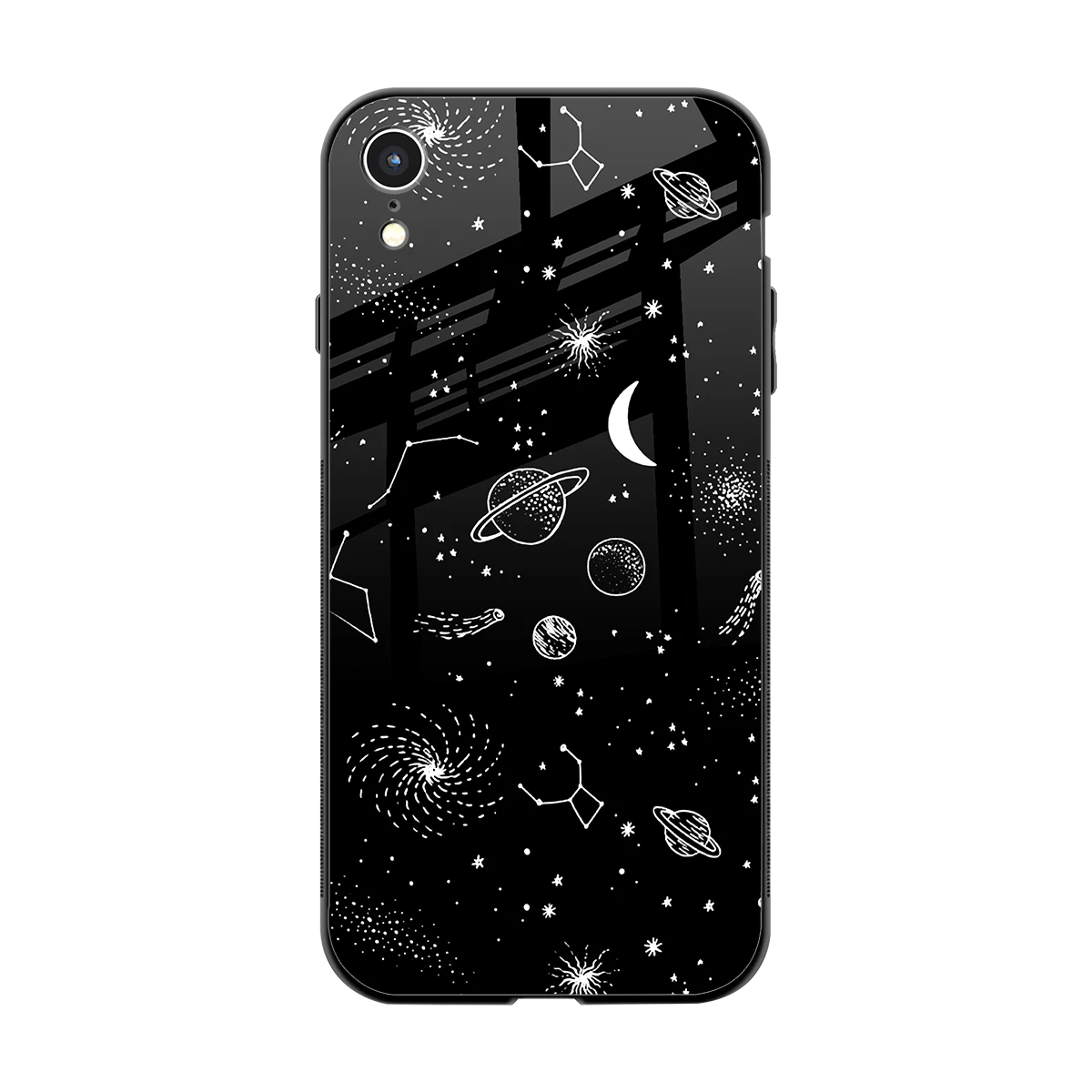 Cosmic Dreams back phone cover | glass case for iphone xr