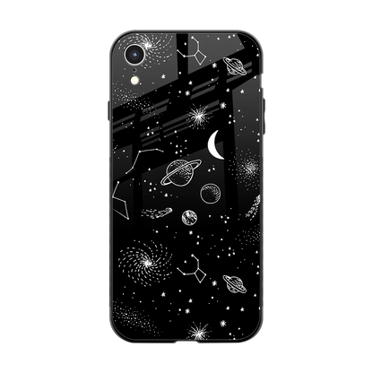 Cosmic Dreams back phone cover | glass case for iphone xr