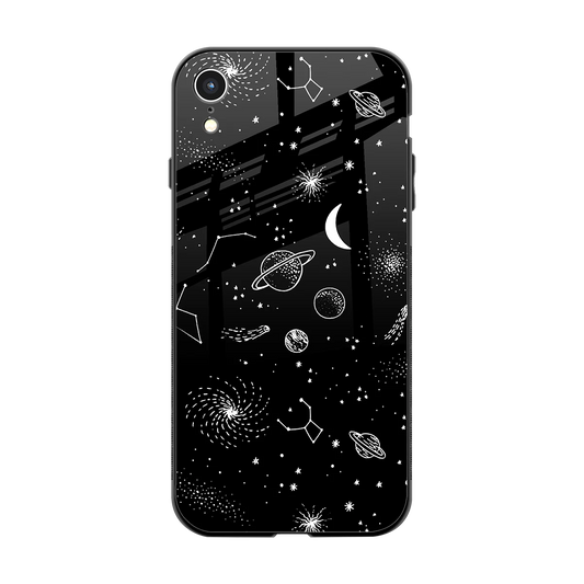 Cosmic Dreams back phone cover | glass case for iphone xr