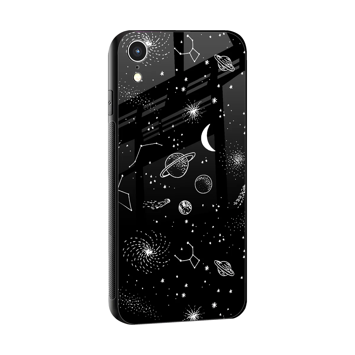 Cosmic Dreams sleek iphone xr cover with tempered glass back and TPU edges