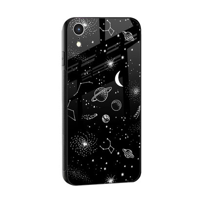 Cosmic Dreams sleek iphone xr cover with tempered glass back and TPU edges