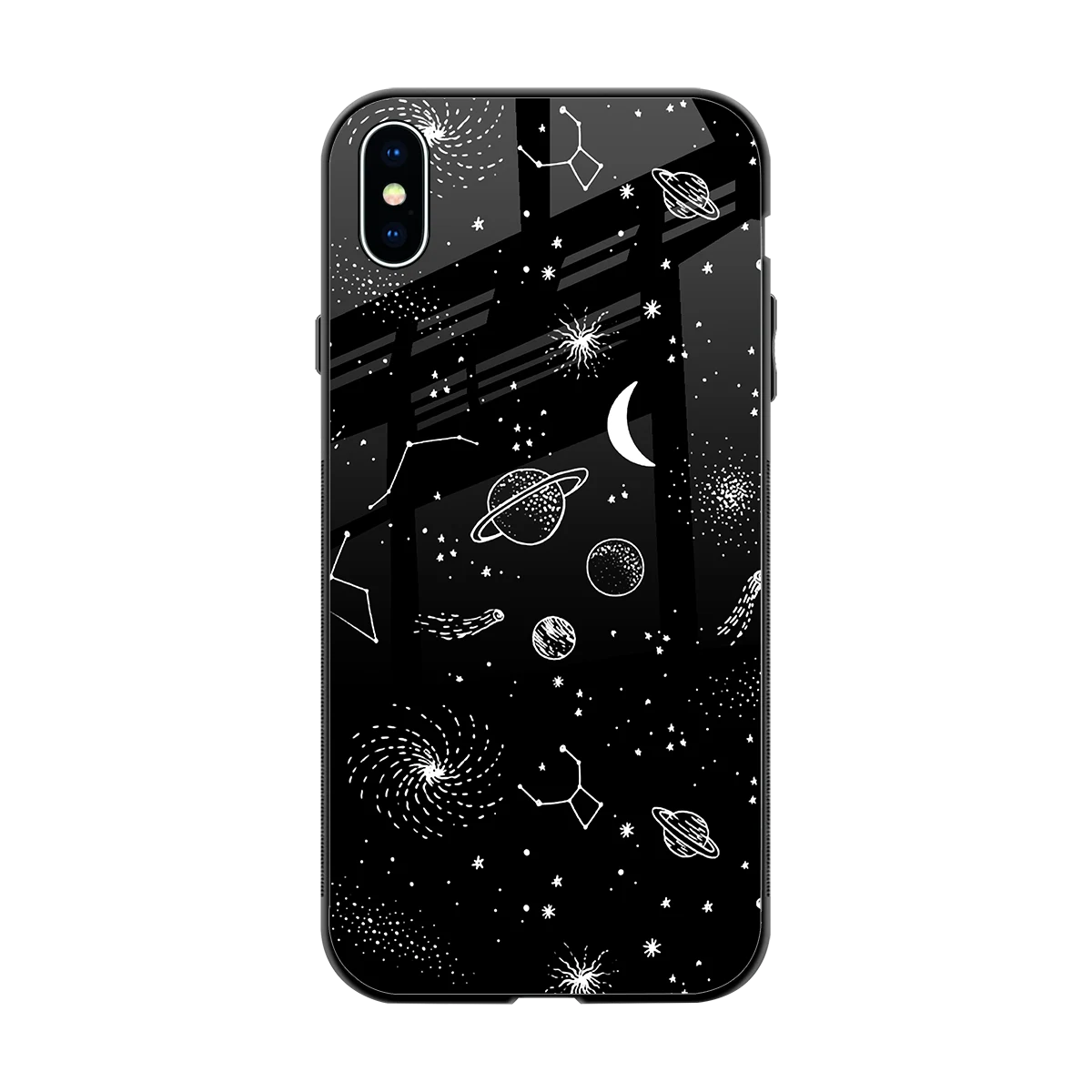 Cosmic Dreams back phone cover | glass case for iphone xs max