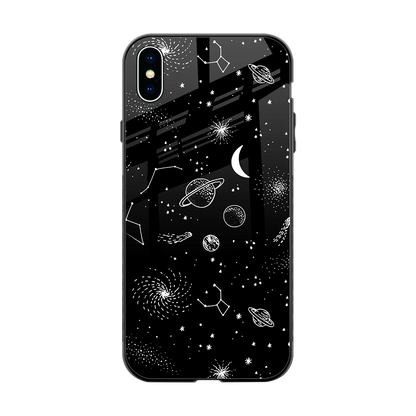 Cosmic Dreams back phone cover | glass case for iphone xs max