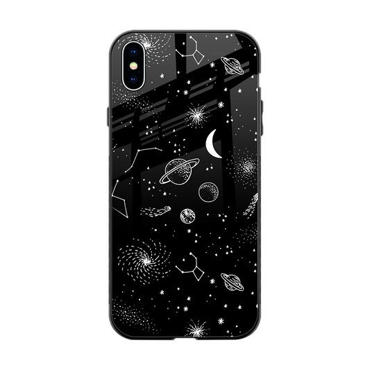 Cosmic Dreams back phone cover | glass case for iphone xs max