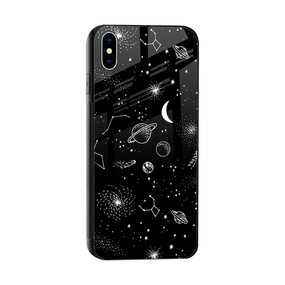 Cosmic Dreams sleek iphone xs max cover with tempered glass back and TPU edges