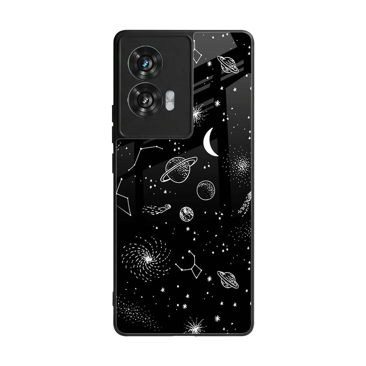 Cosmic Dreams back phone cover | glass case for motorola edge 50 fusion