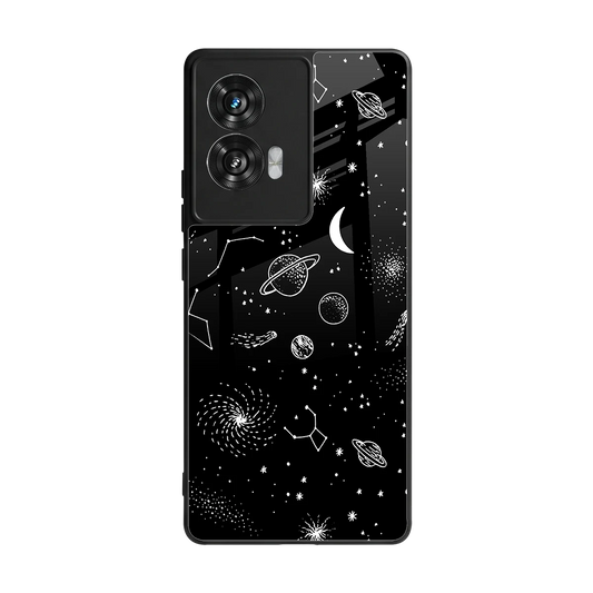 Cosmic Dreams back phone cover | glass case for motorola edge 50 fusion