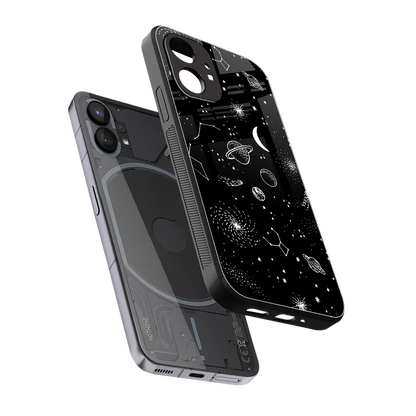 Cosmic Dreams sleek nothing phone 1 cover with tempered glass back and TPU edges