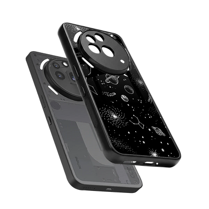 Cosmic Dreams sleek nothing phone 3a pro cover with tempered glass back and TPU edges