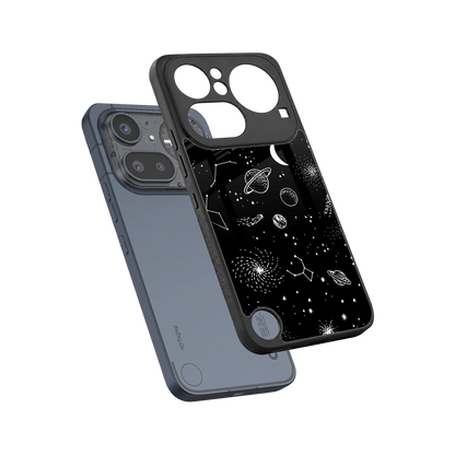 Cosmic Dreams sleek nothing phone 4a pro cover with tempered glass back and TPU edges
