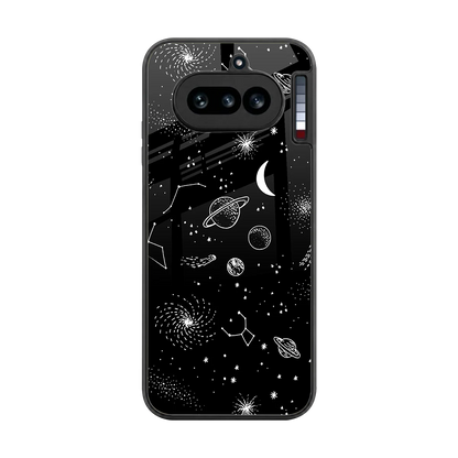 Cosmic Dreams back phone cover | glass case for nothing phone 4a