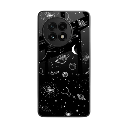 Cosmic Dreams back phone cover | glass case for oneplus 13r