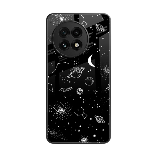 Cosmic Dreams back phone cover | glass case for oneplus 13r