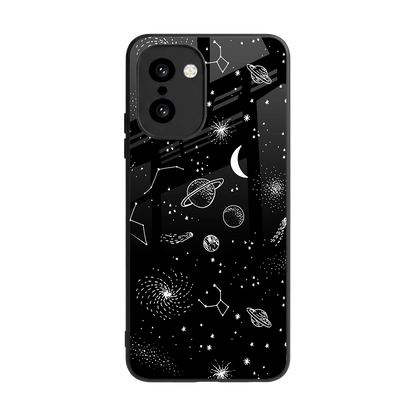 Cosmic Dreams back phone cover | glass case for oneplus 15r
