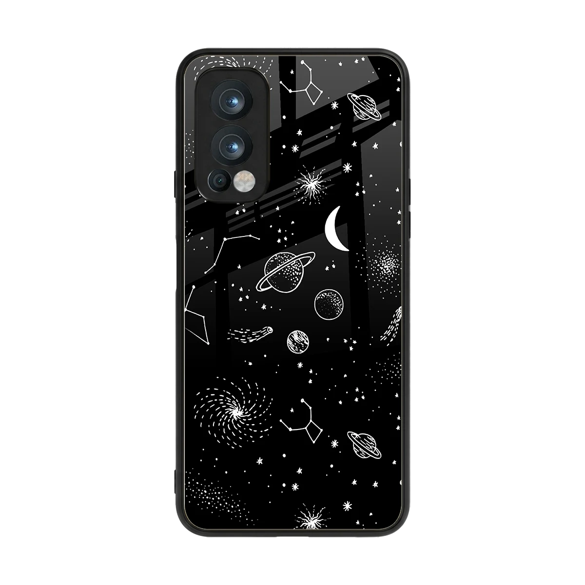 Cosmic Dreams back phone cover | glass case for oneplus nord 2