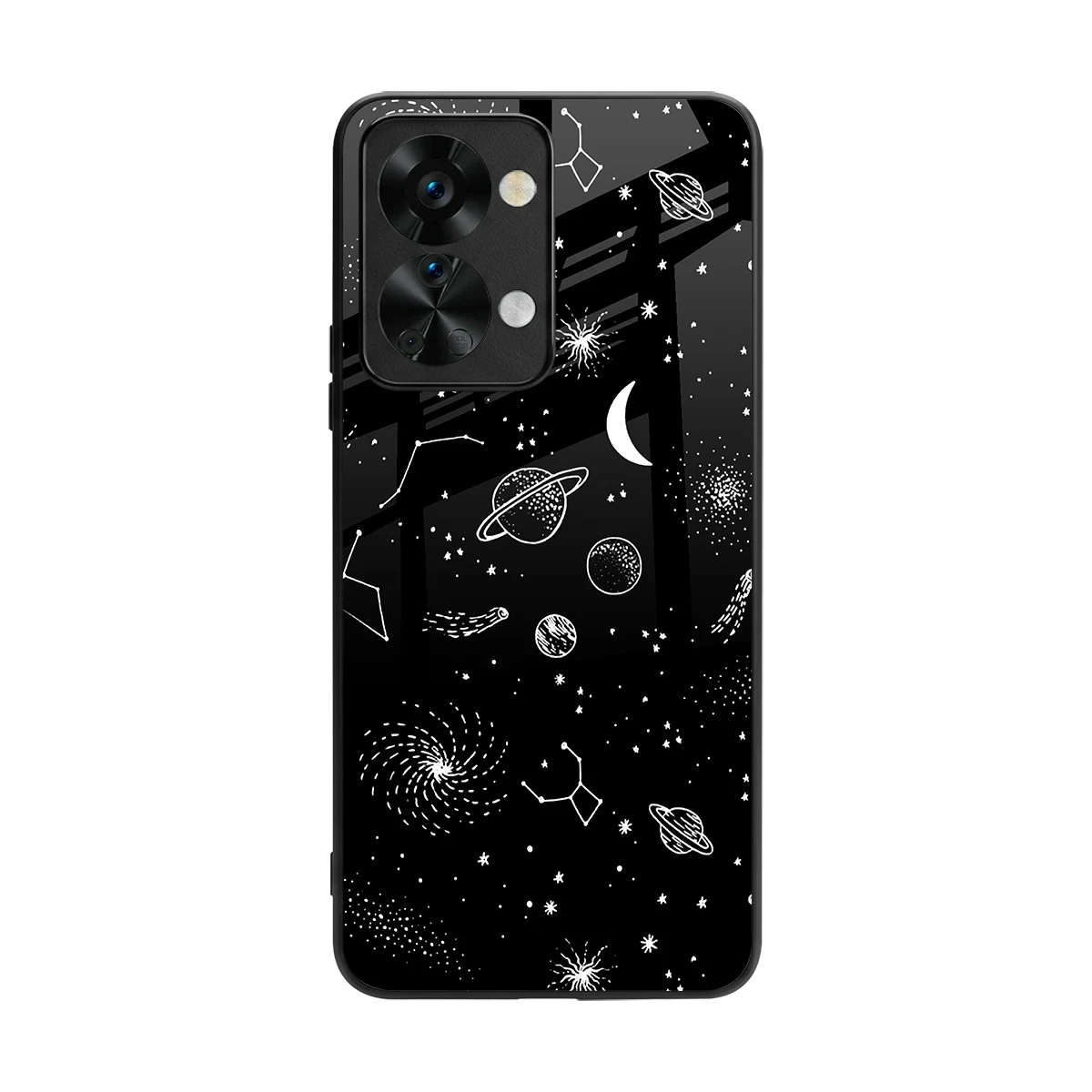 Cosmic Dreams back phone cover | glass case for oneplus nord 2t