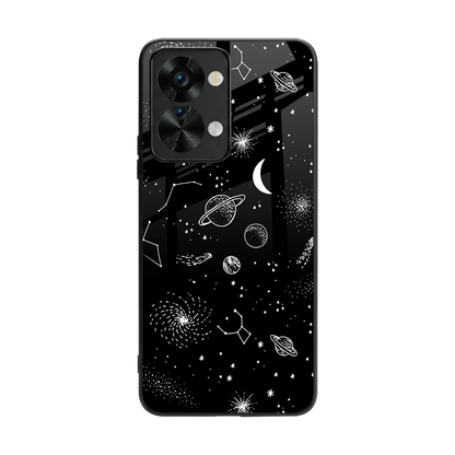 Cosmic Dreams back phone cover | glass case for oneplus nord 2t